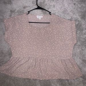 Blush pink blouse size medium
